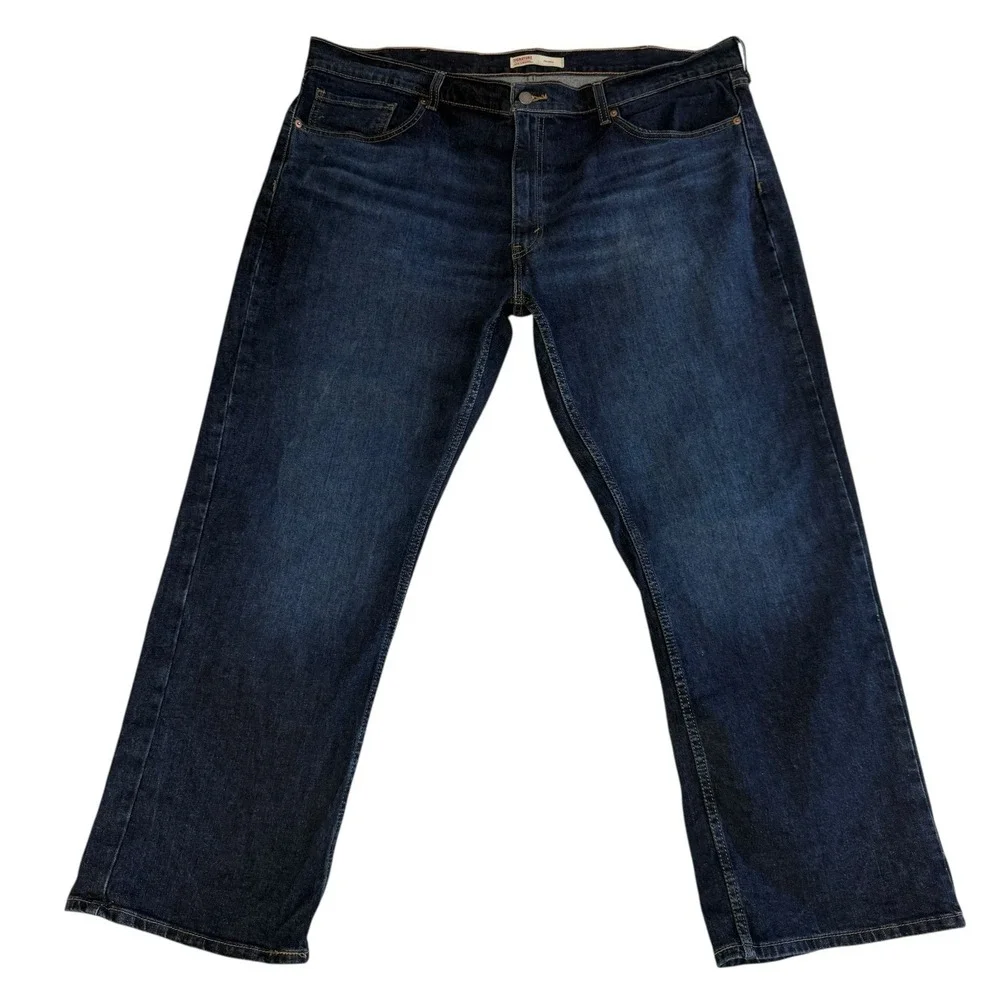 Levis Signature‎ Relaxed 99% Cotton Stretch Dark Wash Jeans Men's Sz 40x30 #562